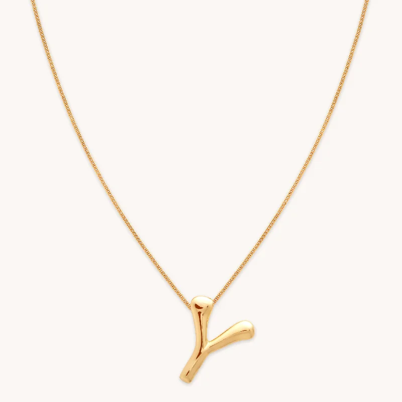 Grab Your Favorite Jewelry At The Lowest Prices Y Initial Bold Pendant Necklace in Gold Grab Your Favorite Jewelry At The Lowest Prices Y Initial Bold Pendant Necklace in Gold