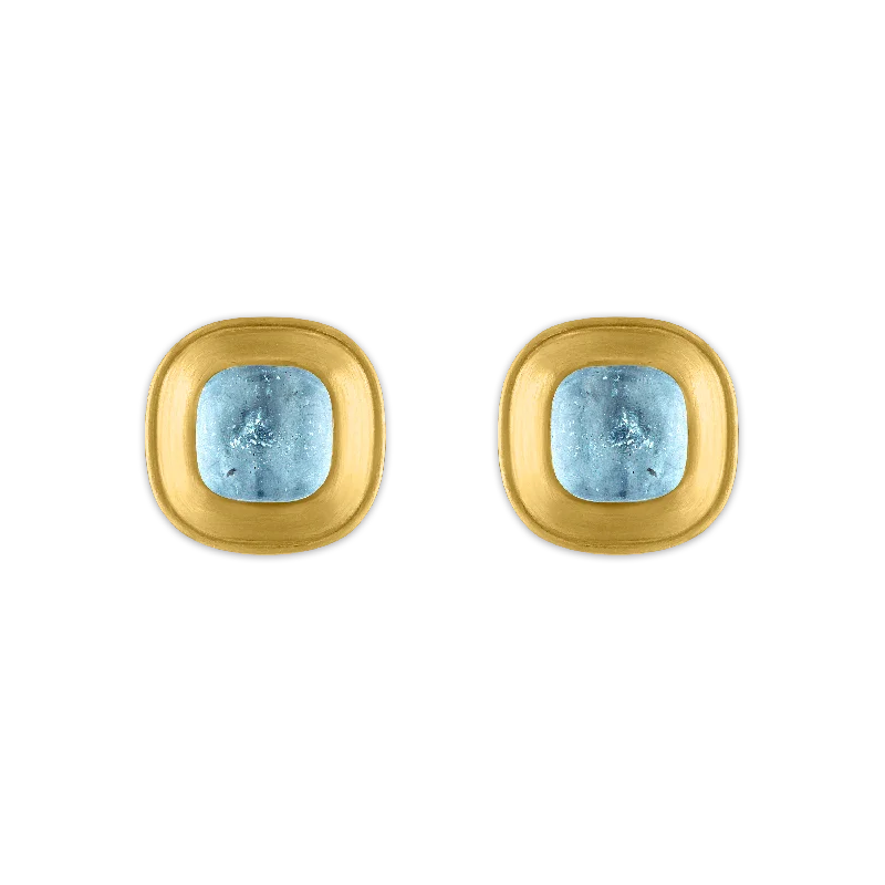 Grab Your Dream Jewelry At The Lowest Prices Aquamarine Capsa Stud Earrings