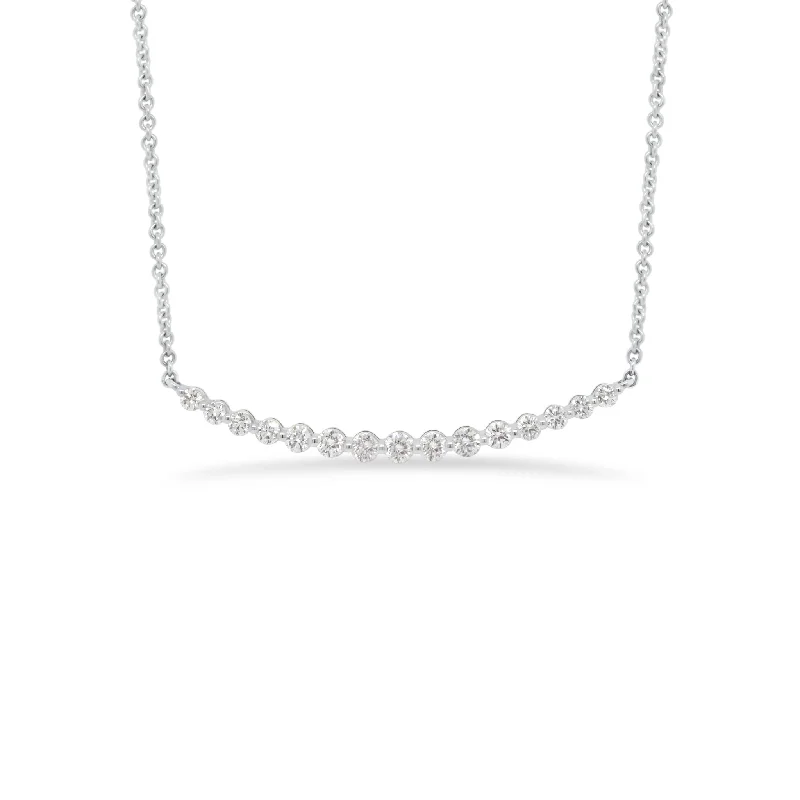 Luxury Jewelry Sale – Sparkle For Less Diamond Single-Prong Bar Necklace