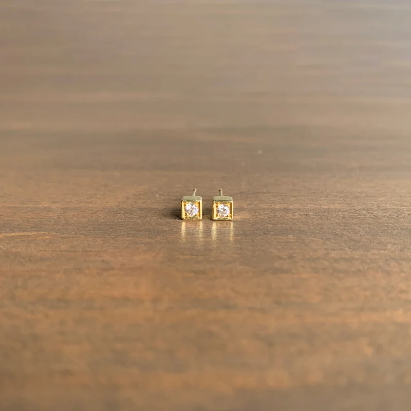Shop Elegant Jewelry At Unbeatable Prices Diamond Cube Stud Earrings