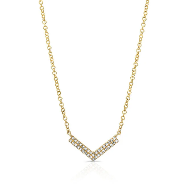 Premium Jewelry Now Available At Special Discounts Diamond V-Pendant