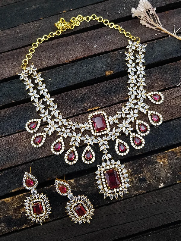 Buy More, Save More On Stunning Jewelry Pieces Gold Plated Premium Layered Bridal CZ Necklace Set Buy More, Save More On Stunning Jewelry Pieces Gold Plated Premium Layered Bridal CZ Necklace Set