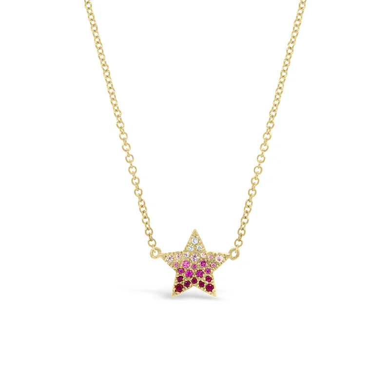 Trending Jewelry Now Available At Exclusive Prices Gradient Gemstone & Diamond Star Necklace Trending Jewelry Now Available At Exclusive Prices Gradient Gemstone & Diamond Star Necklace