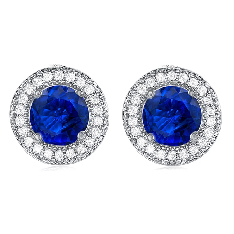 Limited Stock On Premium Jewelry At Low Prices Gwendolyn 18k White Gold Plated Halo Stud Earrings with Round Cut Simulated Diamond Crystals Limited Stock On Premium Jewelry At Low Prices Gwendolyn 18k White Gold Plated Halo Stud Earrings with Round Cut Simulated Diamond Crystals