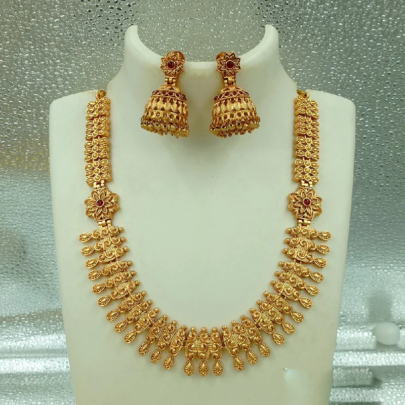Affordable Glamour – Premium Jewelry At Special Prices Joyful Jewel Art Matte Gold Plated Pota Stone Necklace Set Affordable Glamour – Premium Jewelry At Special Prices Joyful Jewel Art Matte Gold Plated Pota Stone Necklace Set