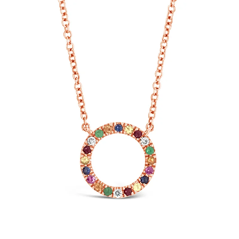 Limited-Stock Jewelry Sale – Once It's Gone, It's Gone Mini Rainbow Open Circle Pendant Limited-Stock Jewelry Sale – Once It's Gone, It's Gone Mini Rainbow Open Circle Pendant