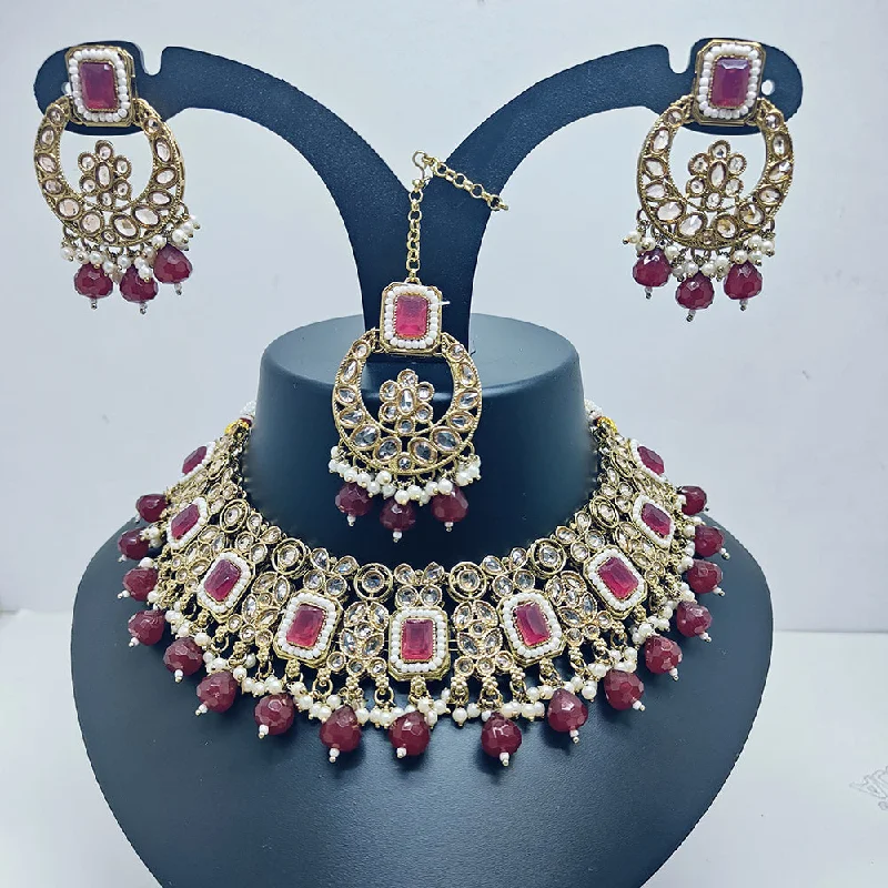 Luxury Jewelry Clearance – Shop Premium Styles Now Palak Art Gold Plated Crystal Stone And Pearls Choker Necklace Set Luxury Jewelry Clearance – Shop Premium Styles Now Palak Art Gold Plated Crystal Stone And Pearls Choker Necklace Set