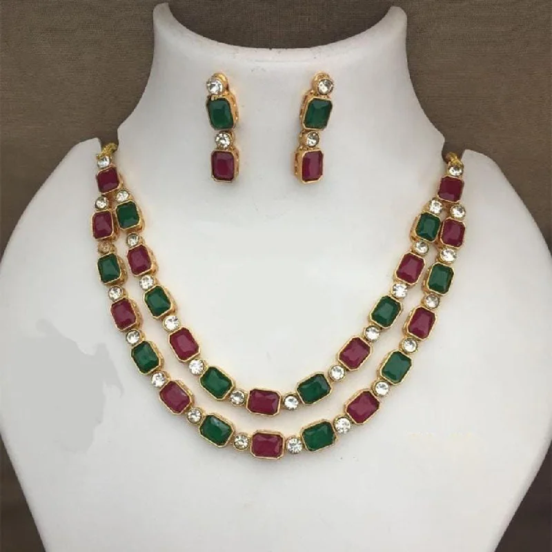 High-End Sparkle, Low-End Prices – Jewelry Sale Live Palak Art Gold Plated Crystal Stone Necklace Set High-End Sparkle, Low-End Prices – Jewelry Sale Live Palak Art Gold Plated Crystal Stone Necklace Set