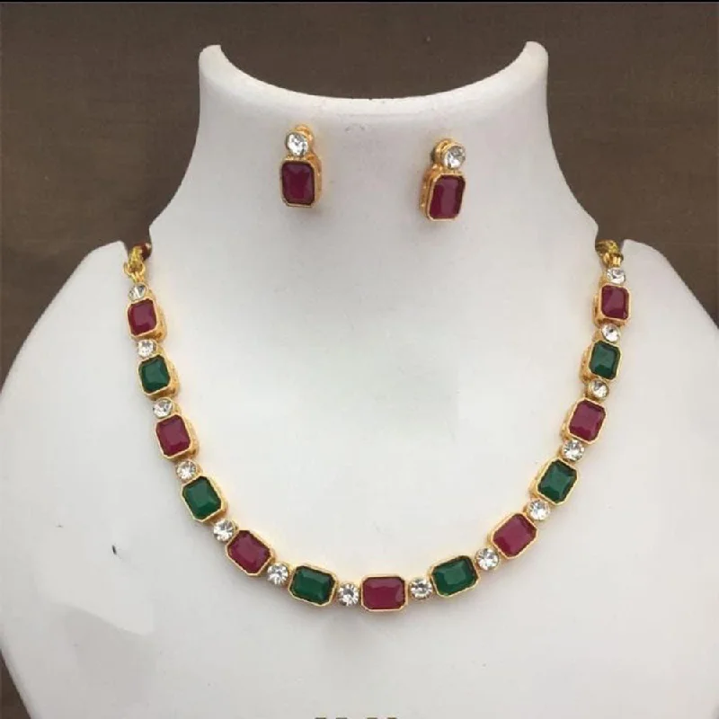 Classic And Modern Jewelry Styles On Sale Palak Art Gold Plated Crystal Stone Necklace Set Classic And Modern Jewelry Styles On Sale Palak Art Gold Plated Crystal Stone Necklace Set