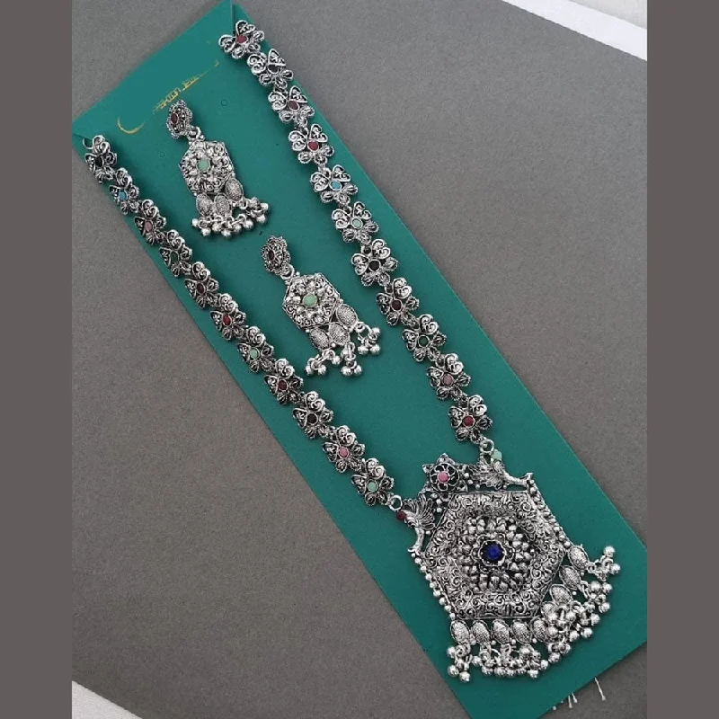 Unmissable Jewelry Sale – Shop Before It's Too Late Pooja Bangles Oxidised Plated Pota Stone Long Necklace Set Unmissable Jewelry Sale – Shop Before It's Too Late Pooja Bangles Oxidised Plated Pota Stone Long Necklace Set