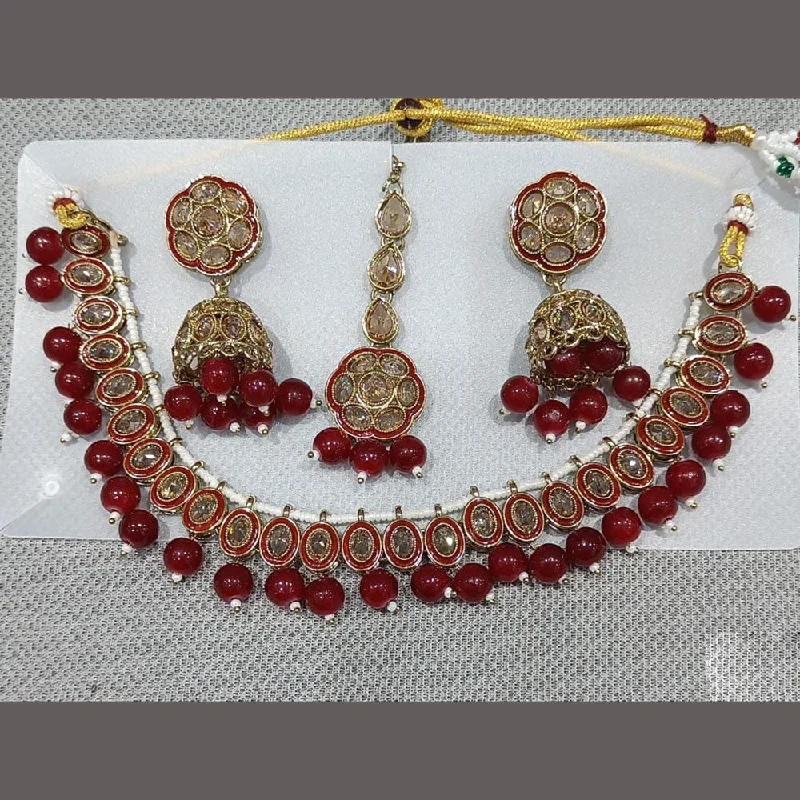 Dazzle With Discounts – Shop Jewelry On Sale Rani Sati Jewels Gold Plated Austrian Stone And Meenakari Necklace Set Dazzle With Discounts – Shop Jewelry On Sale Rani Sati Jewels Gold Plated Austrian Stone And Meenakari Necklace Set
