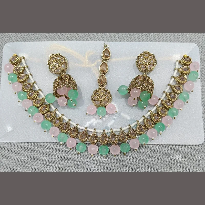 Timeless Jewelry At Special Discount Rates Rani Sati Jewels Gold Plated Austrian Stone Pearls Necklace Set Timeless Jewelry At Special Discount Rates Rani Sati Jewels Gold Plated Austrian Stone Pearls Necklace Set