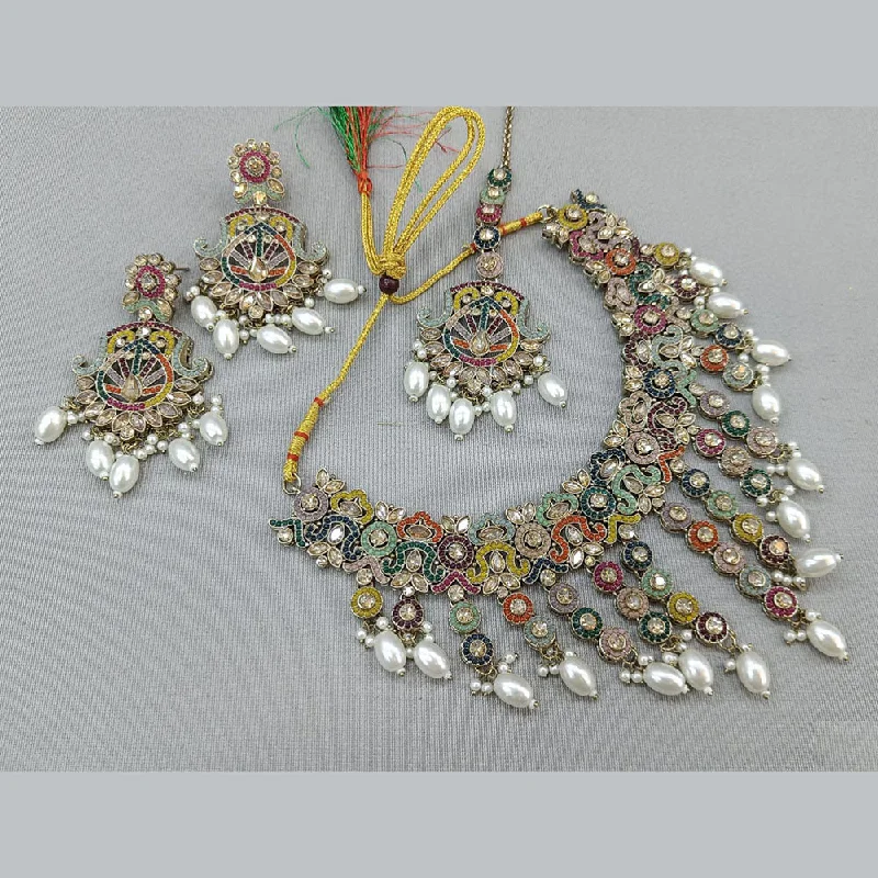 Shop Fine Jewelry With Exclusive Savings Rani Sati Jewels Gold Plated Crystal and Pearl Necklace Set Shop Fine Jewelry With Exclusive Savings Rani Sati Jewels Gold Plated Crystal and Pearl Necklace Set