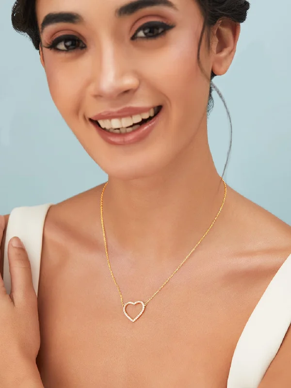Flash Sale On Stunning Jewelry – Don't Miss Out Rubans 925 Silver Glitters To The Heart Pendant Necklace - Gold Plated Flash Sale On Stunning Jewelry – Don't Miss Out Rubans 925 Silver Glitters To The Heart Pendant Necklace - Gold Plated