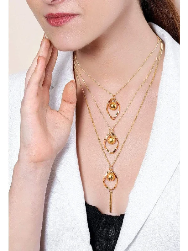 Elegant Jewelry, Exclusive Prices – Shop Now Rubans Gold Plated Multi Layer Chain Necklace Elegant Jewelry, Exclusive Prices – Shop Now Rubans Gold Plated Multi Layer Chain Necklace