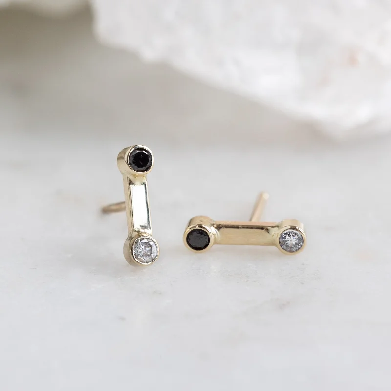 Trending Jewelry Styles Now At Limited-Time Discounts The Duality Diamond Stud Earrings | 14K Yellow Gold Trending Jewelry Styles Now At Limited-Time Discounts The Duality Diamond Stud Earrings | 14K Yellow Gold