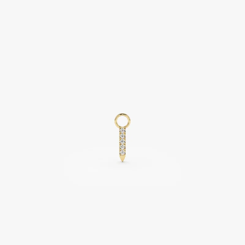 Bestselling Jewelry Now On Sale – Elevate Your Look 14k Diamond Spike Hoop Charm