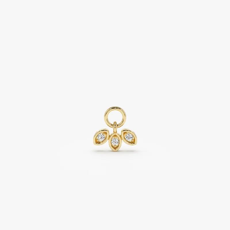 Jewelry Deals That Sparkle – Shop Today 14k Leaf Shape Hoop Charm