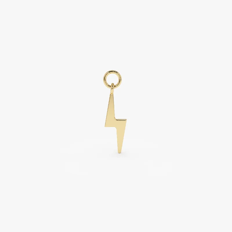 The Biggest Jewelry Sale Of The Year Is Here 14k Solid Lightning Hoop Charm