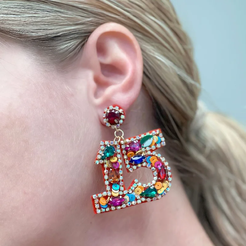 Luxury Jewelry Sale – Sparkle For Less '15' Birthday Celebration Rhinestone Drop Earrings Luxury Jewelry Sale – Sparkle For Less '15' Birthday Celebration Rhinestone Drop Earrings