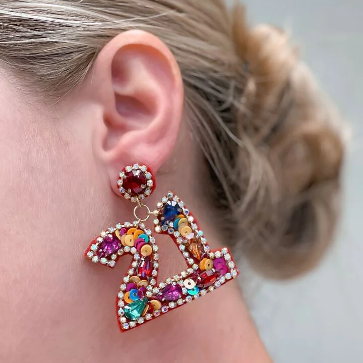 Personalized Jewelry Sale – Unique Pieces At Great Prices '21' Birthday Glitzy Sequin Dangle Earrings Personalized Jewelry Sale – Unique Pieces At Great Prices '21' Birthday Glitzy Sequin Dangle Earrings