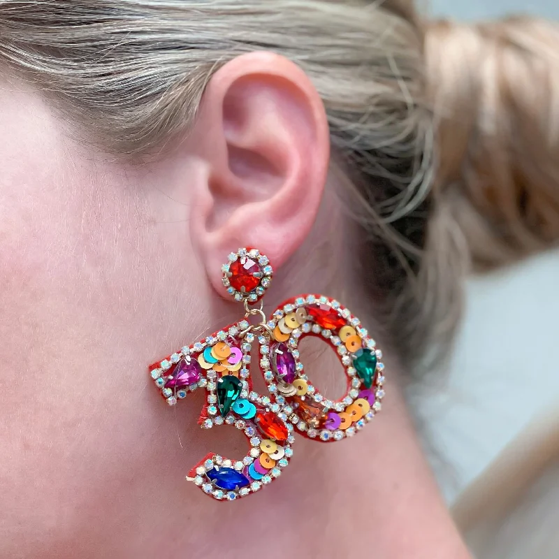 Limited-Time Jewelry Sale – Elegant Styles At Less '30' Birthday Celebration Rhinestone Drop Earrings Limited-Time Jewelry Sale – Elegant Styles At Less '30' Birthday Celebration Rhinestone Drop Earrings