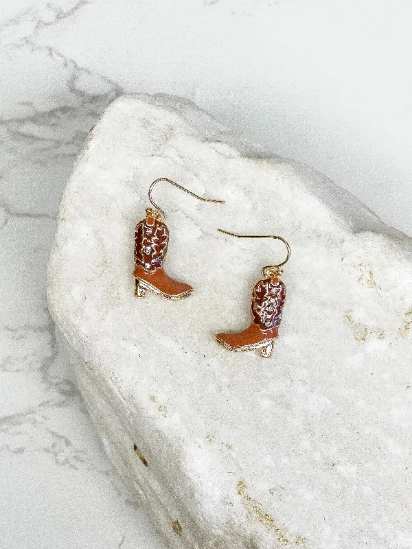 Fashion-Forward Jewelry At Incredible Prices Western Cowboy Boot Dangle Earrings