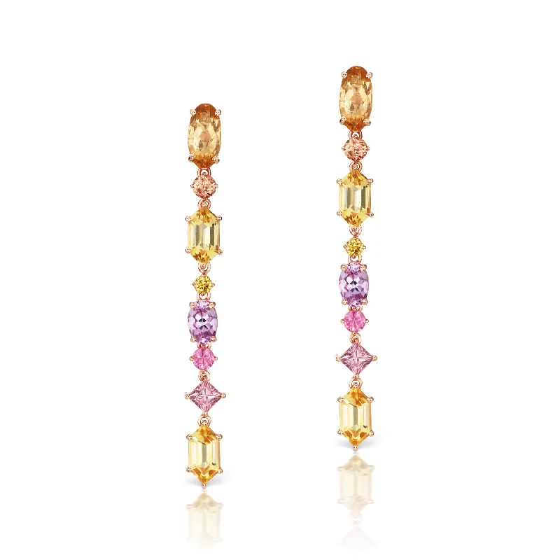 Trendy Minimalist Jewelry For Everyday Wear Aerial Silk Precious Stone Drop Earrings Trendy Minimalist Jewelry For Everyday Wear Aerial Silk Precious Stone Drop Earrings