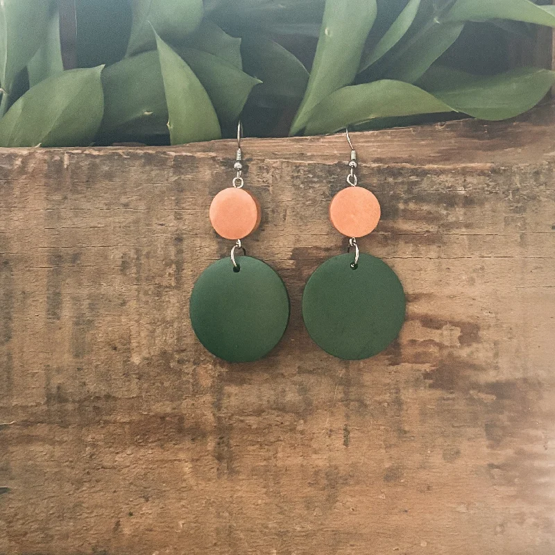 High-Quality Jewelry At A Fraction Of The Cost Beautiful Green Circle Wooden Drop Earrings High-Quality Jewelry At A Fraction Of The Cost Beautiful Green Circle Wooden Drop Earrings