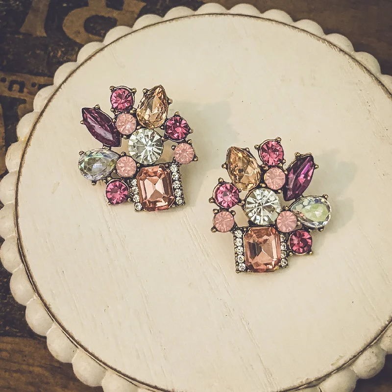 The Ultimate Jewelry Sale – Shop Premium Styles Beautiful Pink Crystal Statement Earrings The Ultimate Jewelry Sale – Shop Premium Styles Beautiful Pink Crystal Statement Earrings