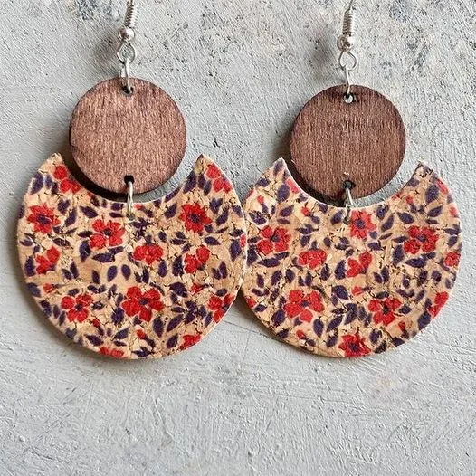 Unmissable Jewelry Sale – Shop Before It's Too Late Beautiful Purple and Red Cork and Wood Floral Earrings Unmissable Jewelry Sale – Shop Before It's Too Late Beautiful Purple and Red Cork and Wood Floral Earrings
