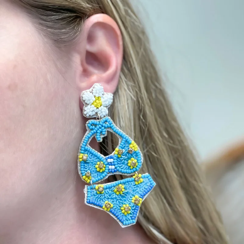 Don't Miss Out On Jaw-Dropping Jewelry Discounts Bikini Beaded Dangle Earrings