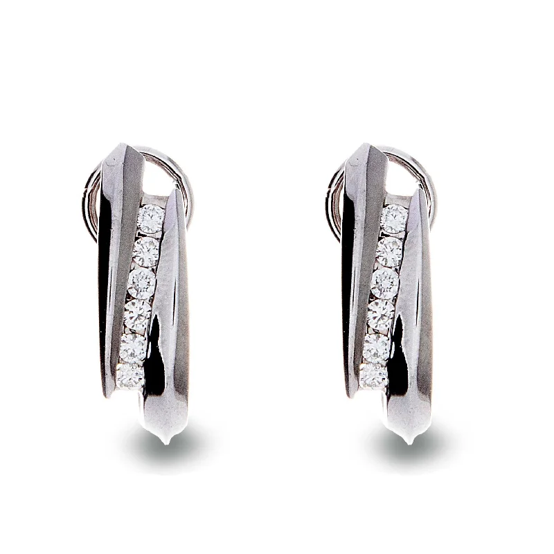 Elegant Rose Gold Jewelry For A Stylish Touch Channel Set Diamond Earrings