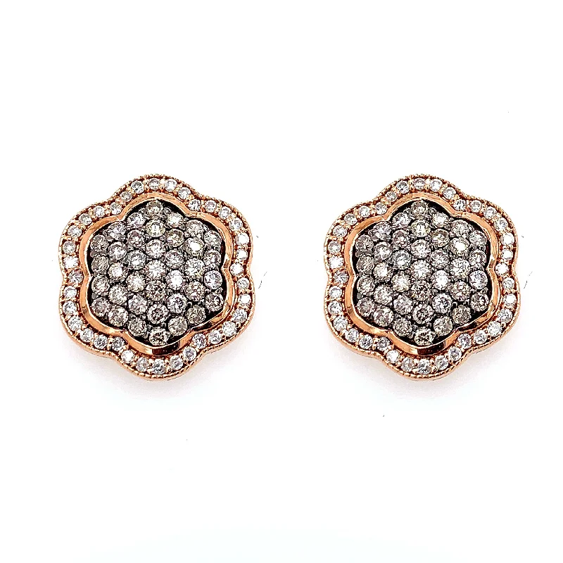 Special Offers On Handcrafted And Designer Jewelry Chocolate-Color Diamond Earrings