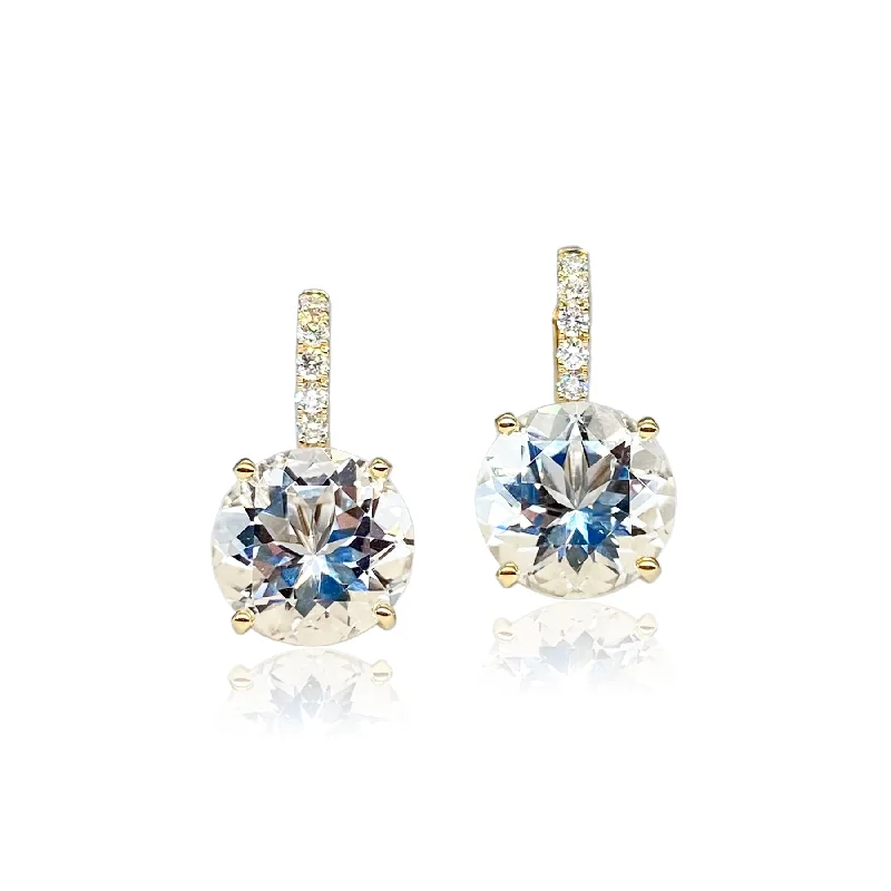 Grab Your Favorite Jewelry At The Lowest Prices Cirque Candy Drop Earrings with White Topaz & Diamonds Grab Your Favorite Jewelry At The Lowest Prices Cirque Candy Drop Earrings with White Topaz & Diamonds