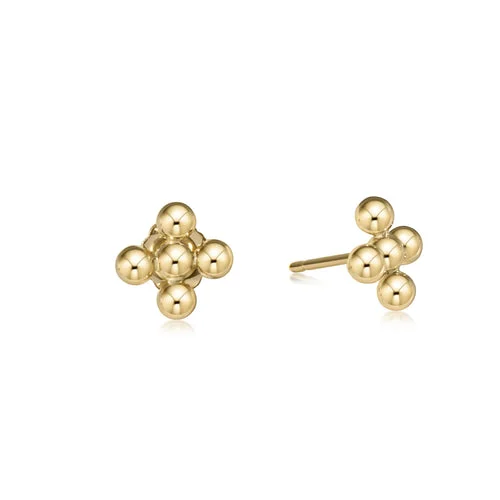 Final Call For Exquisite Jewelry At Reduced Rates classic beaded signature cross stud - 3mm bead gold by enewton Final Call For Exquisite Jewelry At Reduced Rates classic beaded signature cross stud - 3mm bead gold by enewton