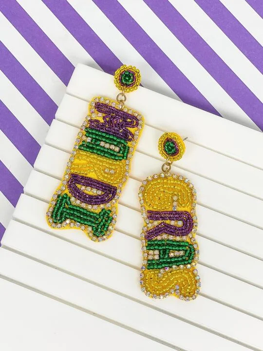 Special Sale On Handcrafted Jewelry – Shop Today 'Mardi Gras' Beaded & Rhinestone Beaded Earrings Special Sale On Handcrafted Jewelry – Shop Today 'Mardi Gras' Beaded & Rhinestone Beaded Earrings
