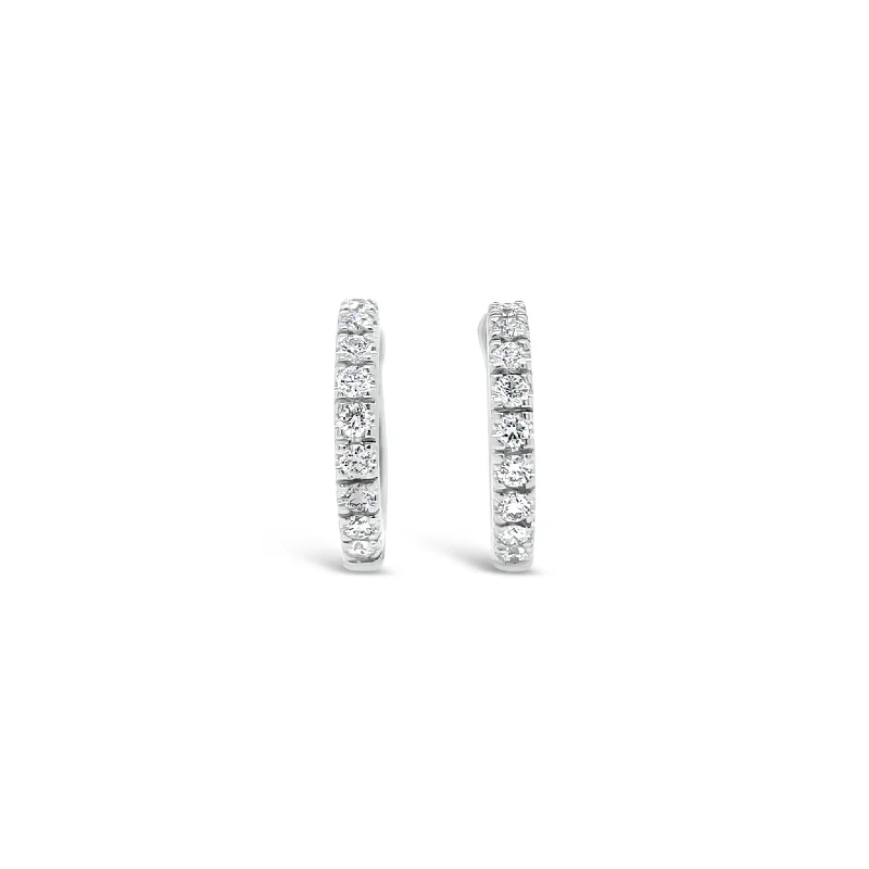 Shop Jewelry That Shines Without The High Price Diamond Oval Huggie Earrings