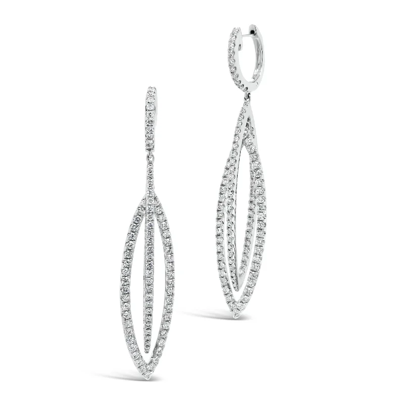 Fashion-Forward Jewelry At Incredible Prices Diamond Double Marquise Drop Earrings