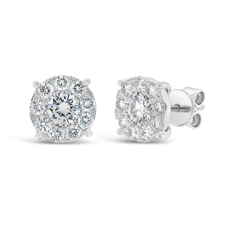 Timeless Beauty, Unbeatable Deals – Jewelry Sale On 1.46 ct Round Diamond Cluster Earrings Timeless Beauty, Unbeatable Deals – Jewelry Sale On 1.46 ct Round Diamond Cluster Earrings
