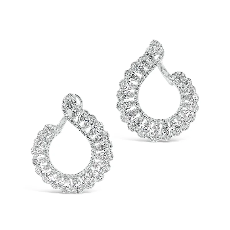 Must-Have Jewelry At Unbelievable Discounts Diamond Front-Facing Swirl Earrings
