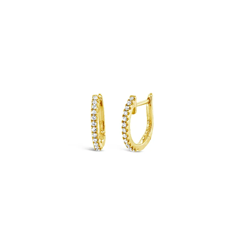 Get Your Favorite Jewelry At The Best Price Diamond Horse-shoe Huggie Earrings