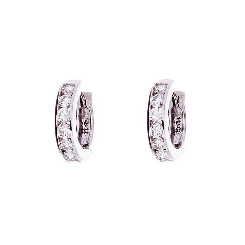 Elegant Necklaces And Bracelets At Limited-Time Offers Diamond Huggie Earrings