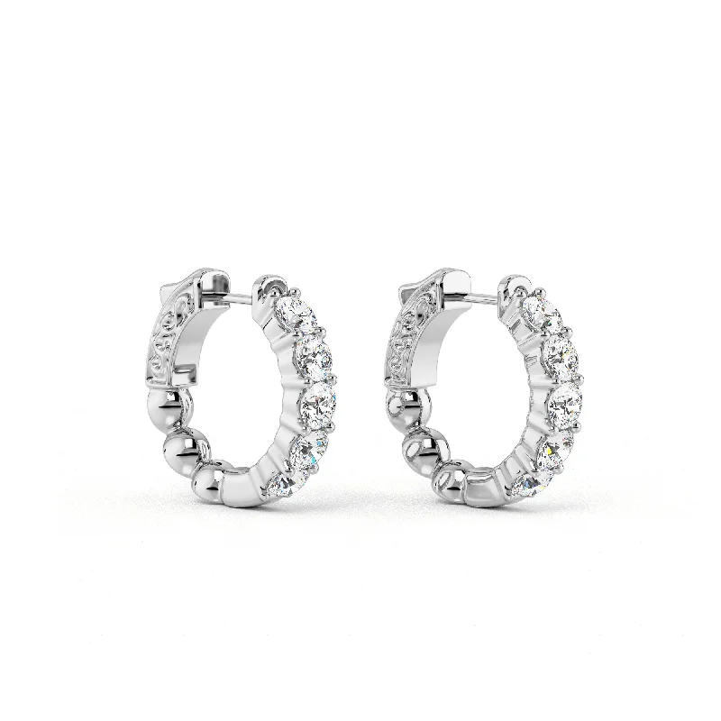Upgrade Your Jewelry Collection For Less Diamond huggie hoops with locking back