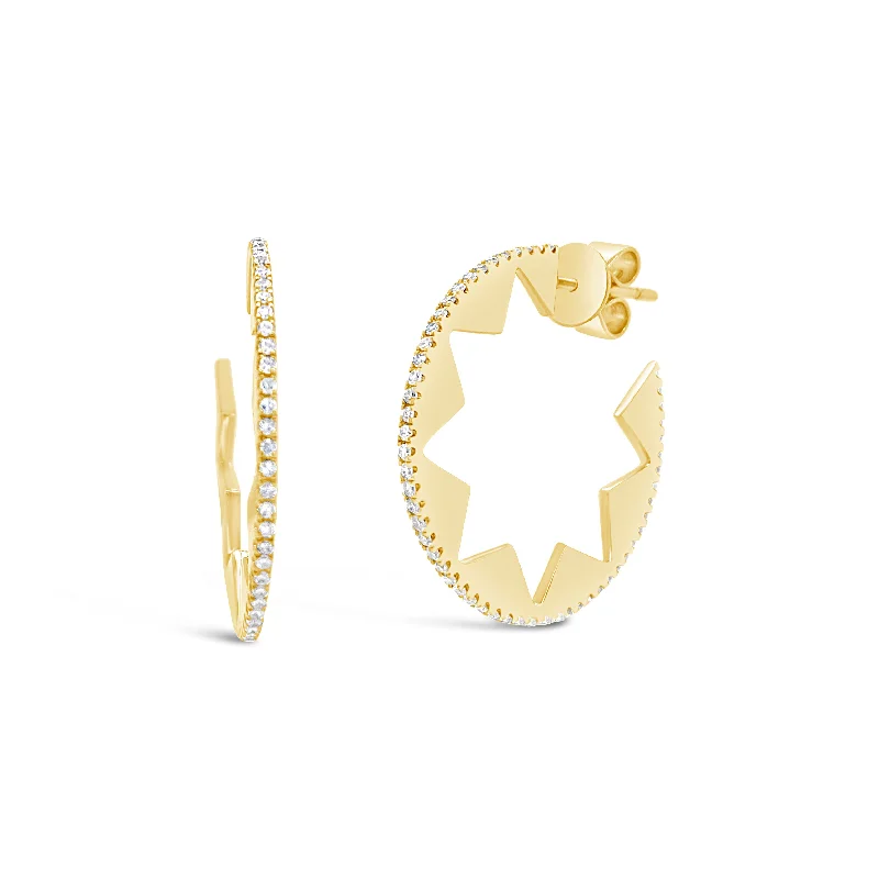 Affordable Luxury Jewelry For Every Occasion Diamond Star Cut-out Cocktail Earrings Affordable Luxury Jewelry For Every Occasion Diamond Star Cut-out Cocktail Earrings