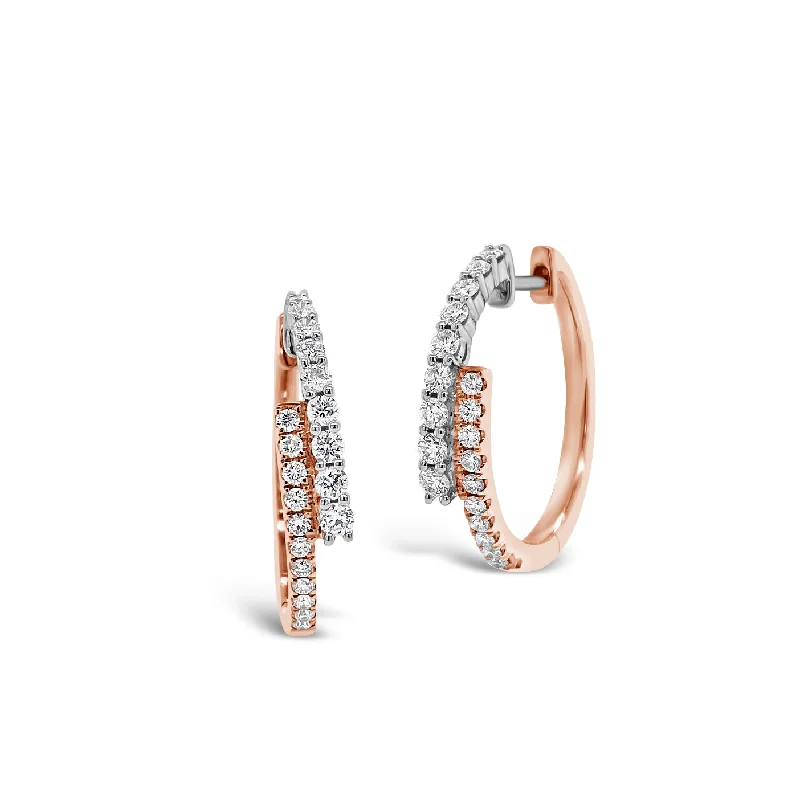 Modern Jewelry At Exclusive Discounts – Shop Today Two-Tone Diamond Crossover Hoop Earrings Modern Jewelry At Exclusive Discounts – Shop Today Two-Tone Diamond Crossover Hoop Earrings