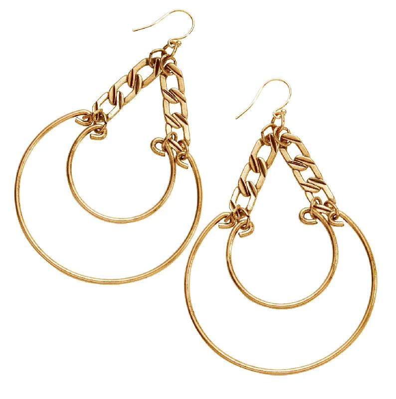 Once-A-Year Jewelry Sale – Grab Your Favorites Now Dream On Drops Hoops Earrings - Antique Gold Finish by &Livy Once-A-Year Jewelry Sale – Grab Your Favorites Now Dream On Drops Hoops Earrings - Antique Gold Finish by &Livy