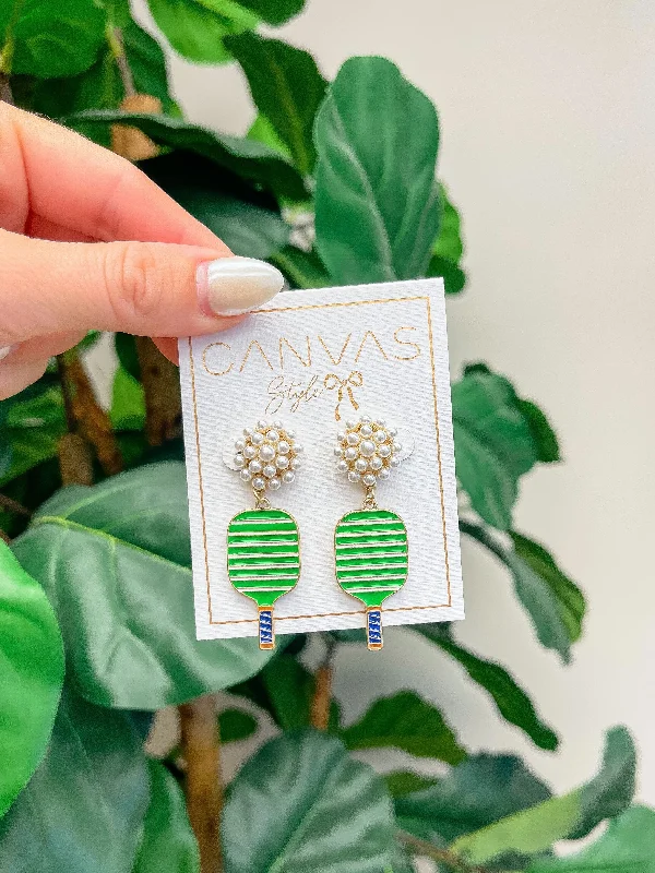 Exclusive Jewelry Bundles At Discounted Rates Ellie Pickleball Pearl Cluster Drop Earrings - Green Exclusive Jewelry Bundles At Discounted Rates Ellie Pickleball Pearl Cluster Drop Earrings - Green