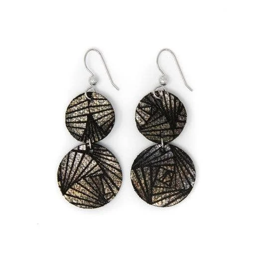 Eco-Friendly Sustainable Jewelry For Conscious Buyers Fanfare Black Cascade Earrings