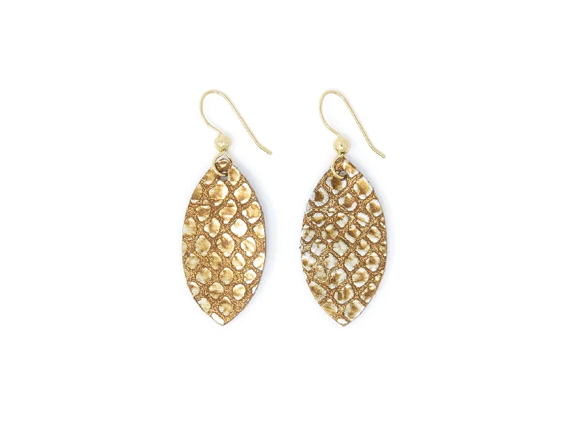 Fashion-Forward Geometric Jewelry For Contemporary Style Fleetwood Leather Earrings